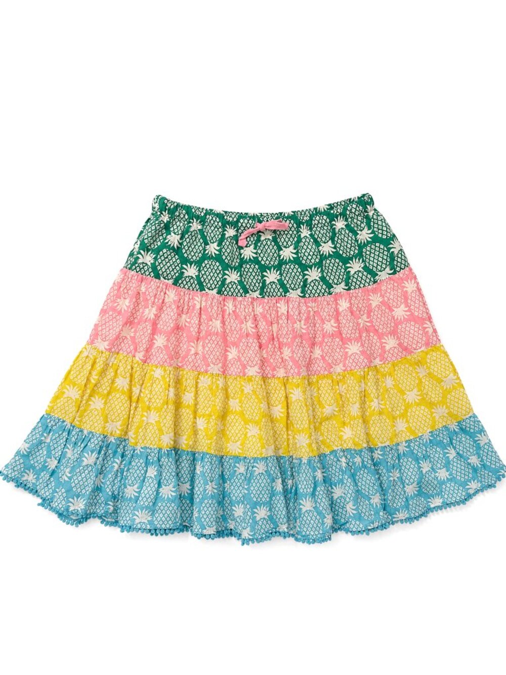 Mini Boden Pineapple Tiered Skirt